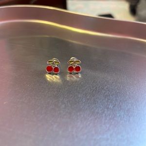 cherry earrings